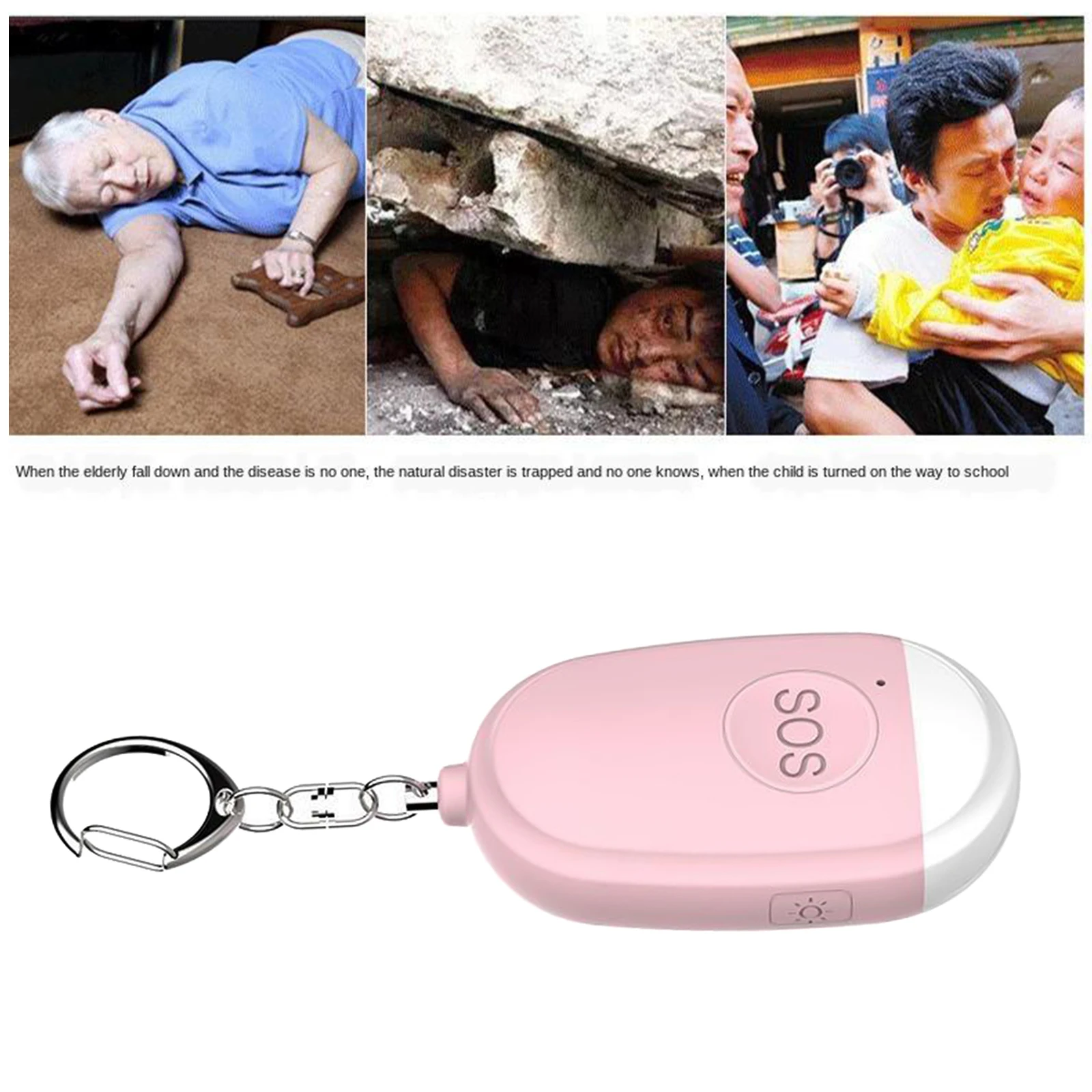 Personal Alarm Protect Panic Rechargeable Alarms with LED Flashlight for Women Night Workers