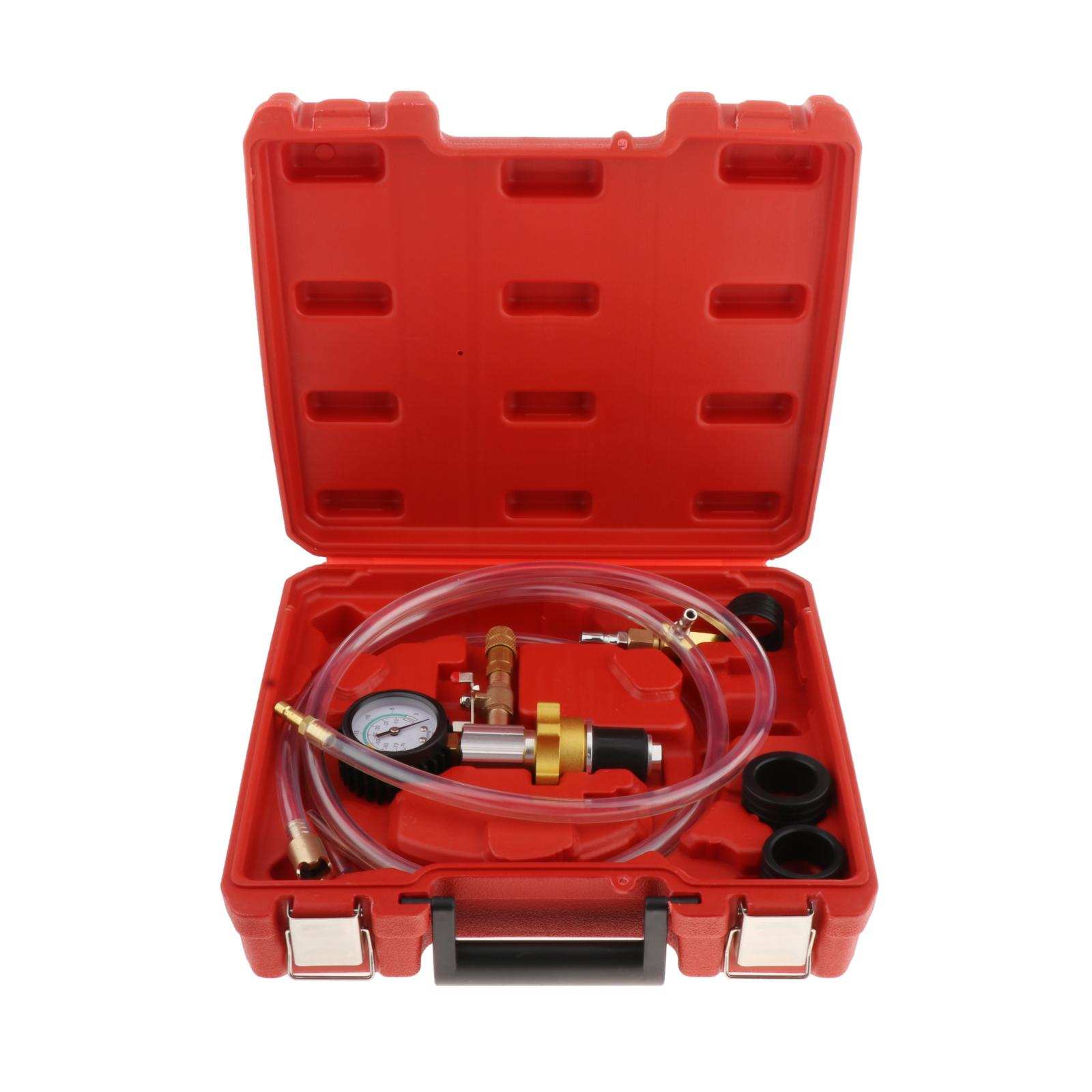 Engine Vacuum Cooling System Radiator Coolant Refill Purge Tool Gauge Kit, Easy to Operate Car Repair Tools