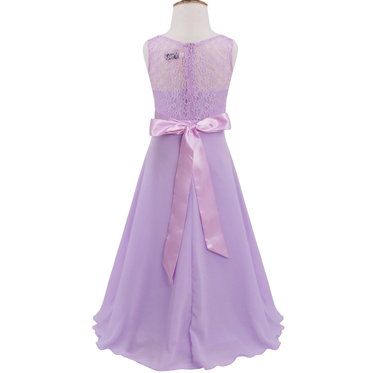 Kid Elegante Brautjungfer Blume Mädchen Kleider Für Mädchen Abend Party Hochzeit Kleid Teenager Kinder Lange Prinzessin Kleid 4-14 jahr – Detail 6