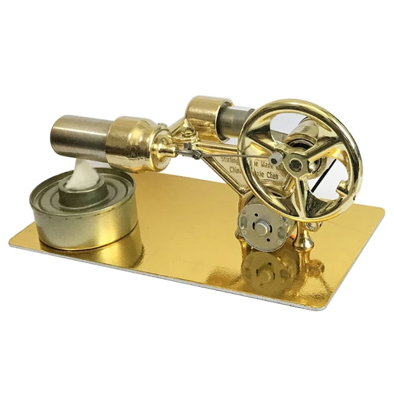 Mini Hot Air Stirling Engine Model Micro Motor Engine Power Generator Model Toy 