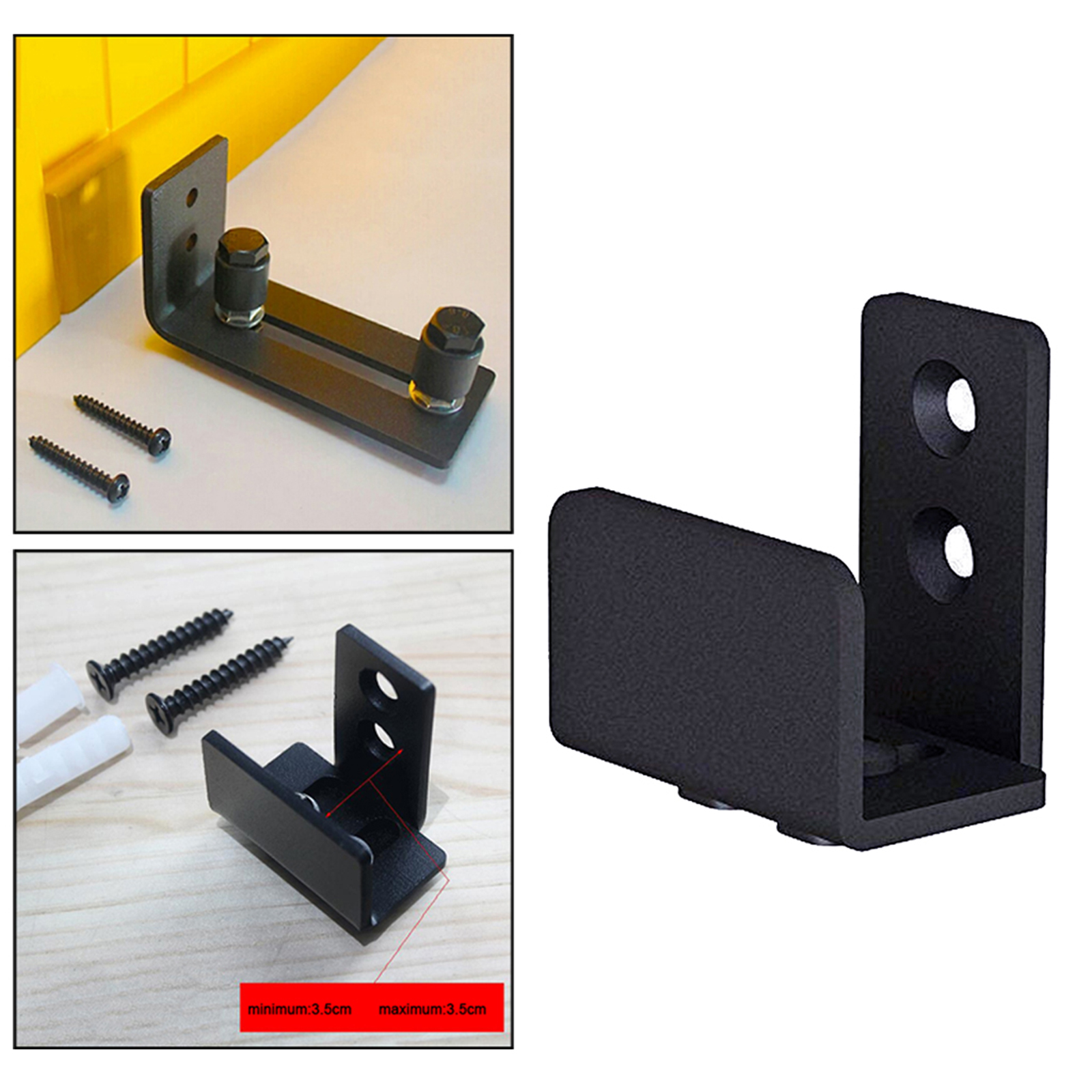 Wall-mounted wall-mounted sliding door bottom floor guide with adjustable