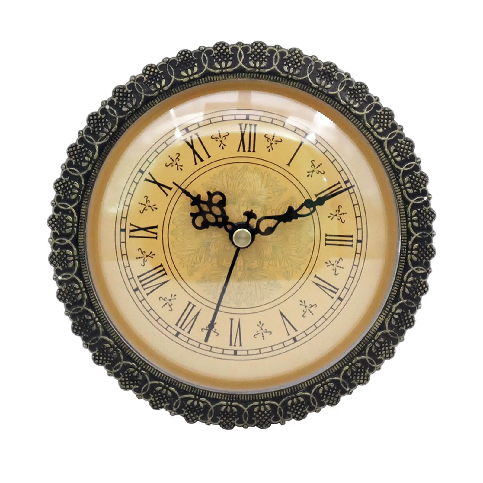 Clock Insert Silent Movement Antique Style Plastic Bezel 150mm Quartz Clock DIY Classic Clock Movement for Repairing Home Decor