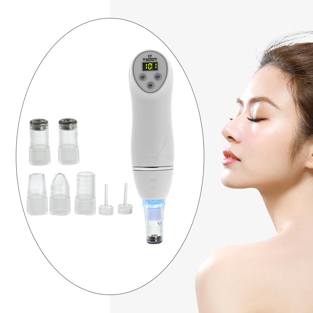 Black Head Remover with Hot Compress Vibration Function Face Pore Cleaner Plug-US