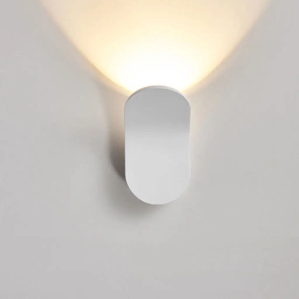 5W LED Wall Sconce 230V Brushed Aluminum Upward Nordic Lamp Light Fixture Lighting for Corridor Stair Living Room Hallway Decor