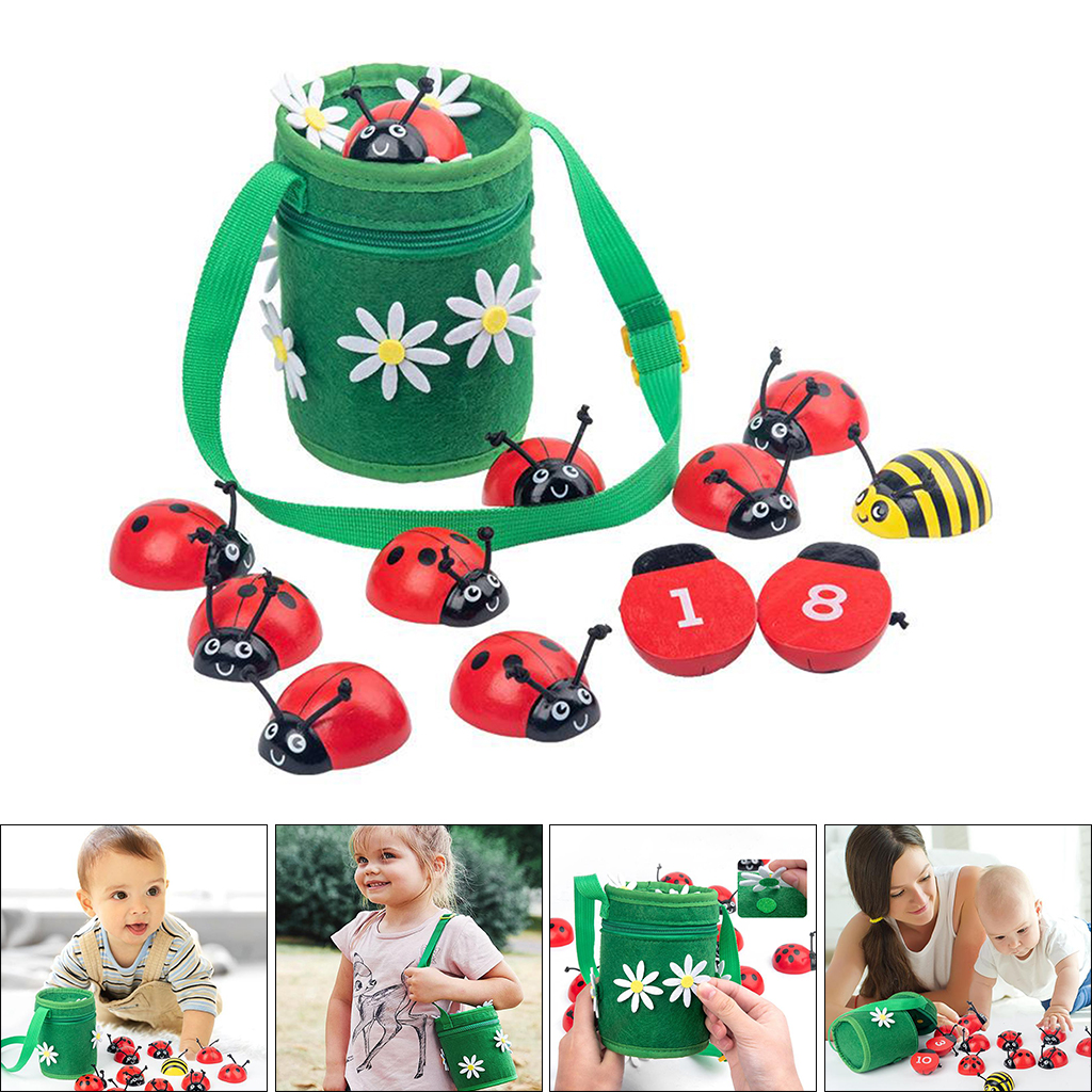 Counting Ladybugs Learn Numbers Early Learning Educational Motor Skill Learn Numbers Cognition Toys for 3 4 5 Years Old Gift