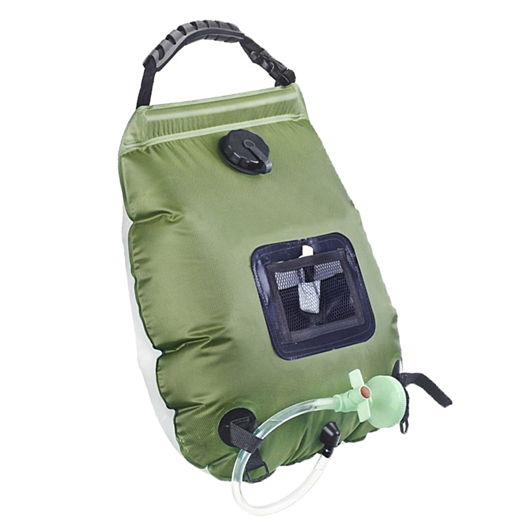 Camping 5Gallons Bathing Water Pack Summer Outdoor Water Carrier Pipe On-Off