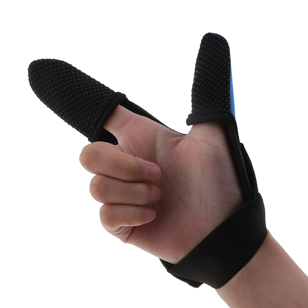 1pc Fishing Two Finger Gloves Non- Thumb Index Finger Protector Guard