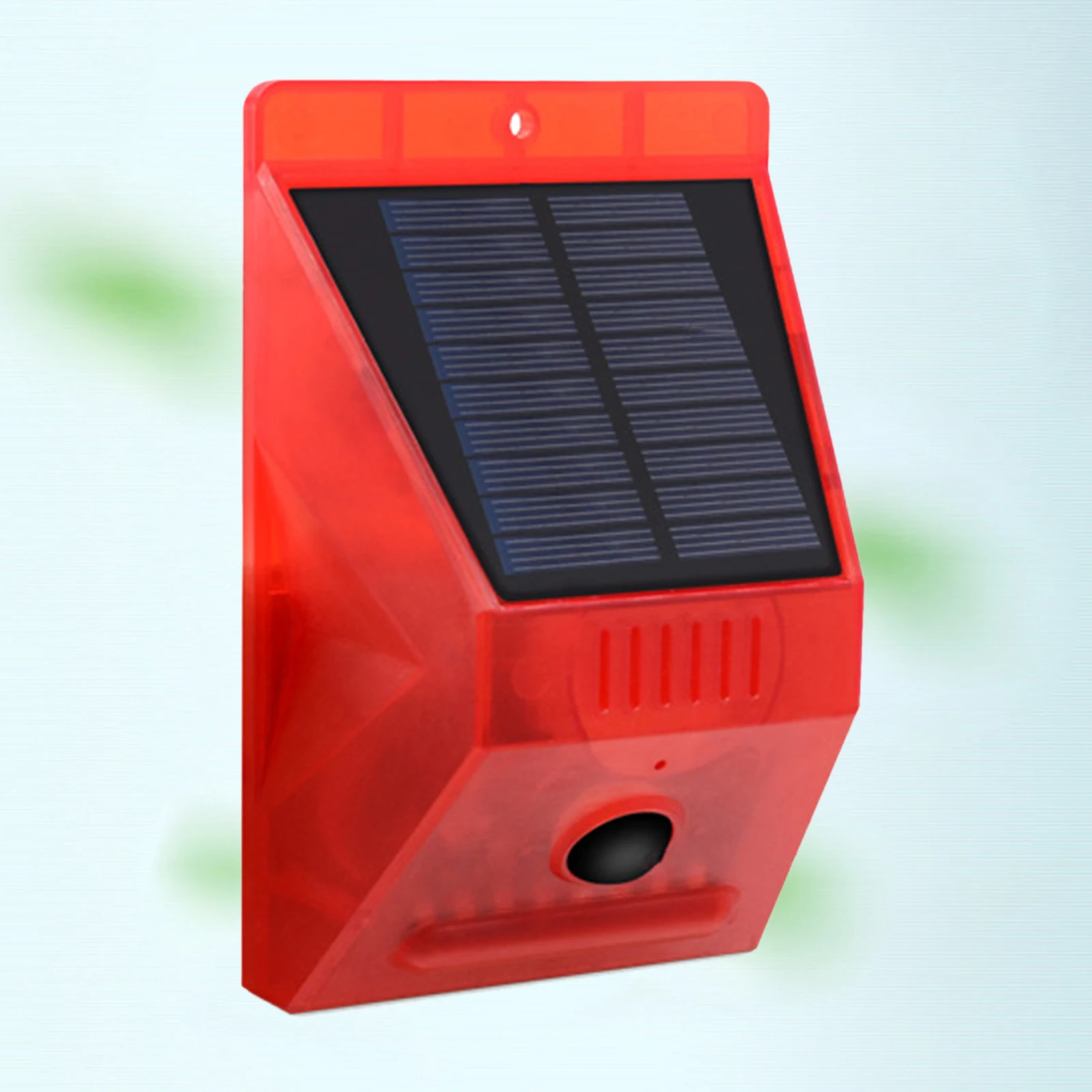 Solar Sound & Light Alarm Motion Sensor 129 Decibels Siren Sound  .