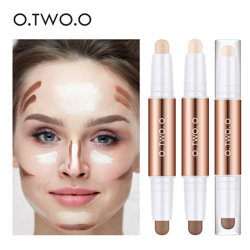 Best of O.TWO.O Contour Stick Double Head Contour Pen Waterproof Matte Finish Highlighters Shadow Contouring Pencil Cosmetics For Face Reviews & Tips