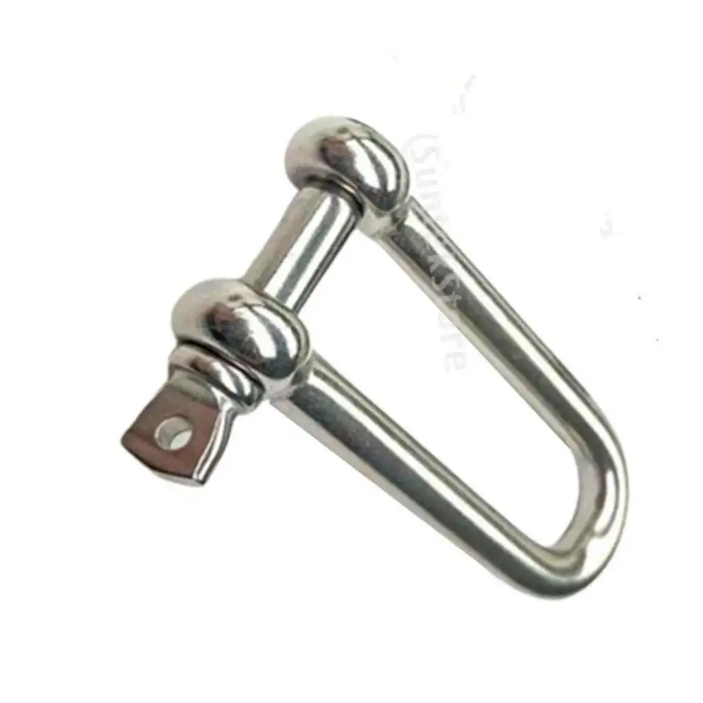 304 Stainless Steel Long D-Shackle Chain Shackle Rigging Fastener 5MM