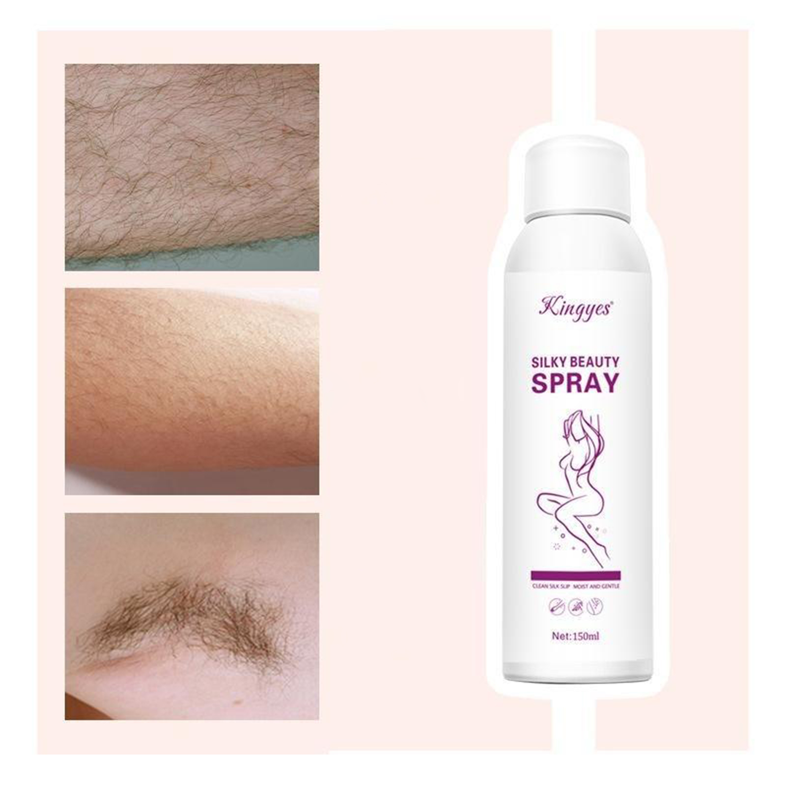  150ml Painless Hair Removal Spray Bubble Depilatory Mousse for Women