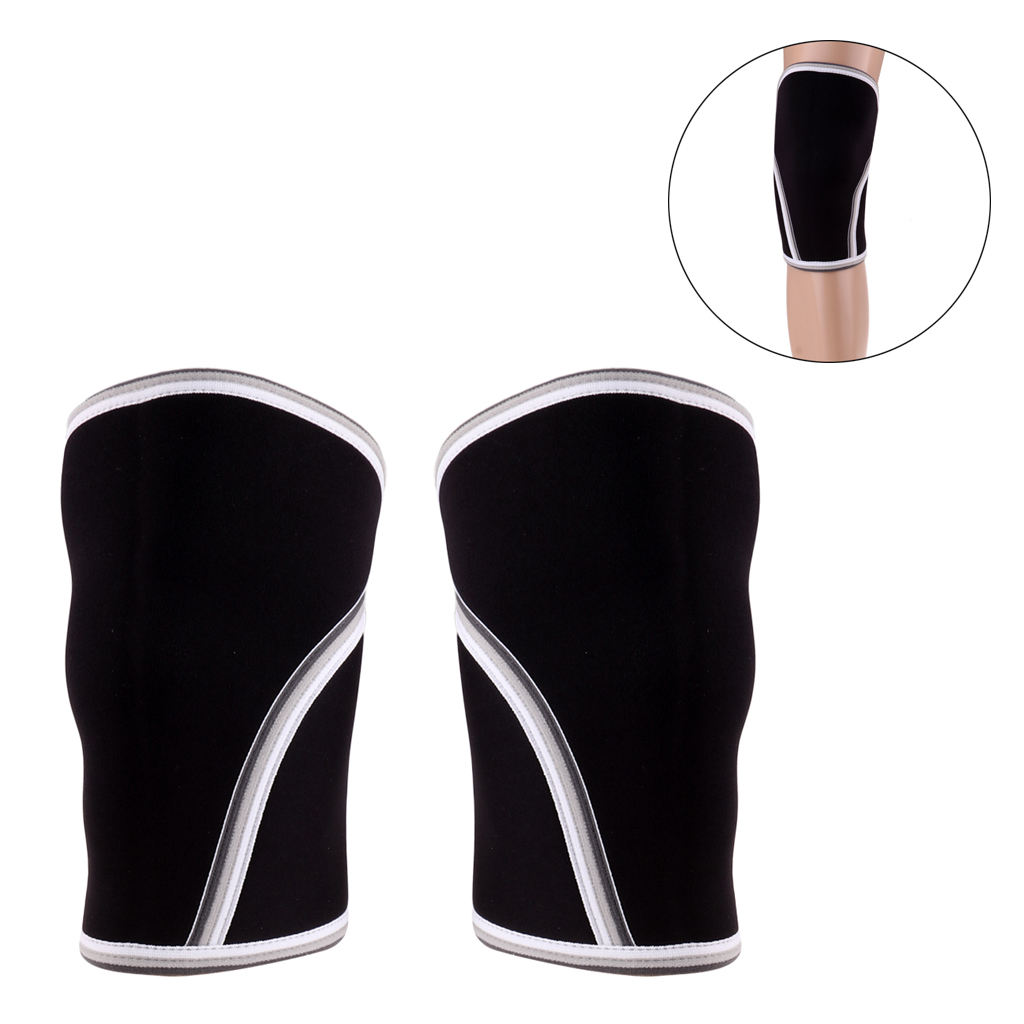 Perfeclan 7MM Knee Sleeves Support Power Weight Lifting Squats Patella Brace