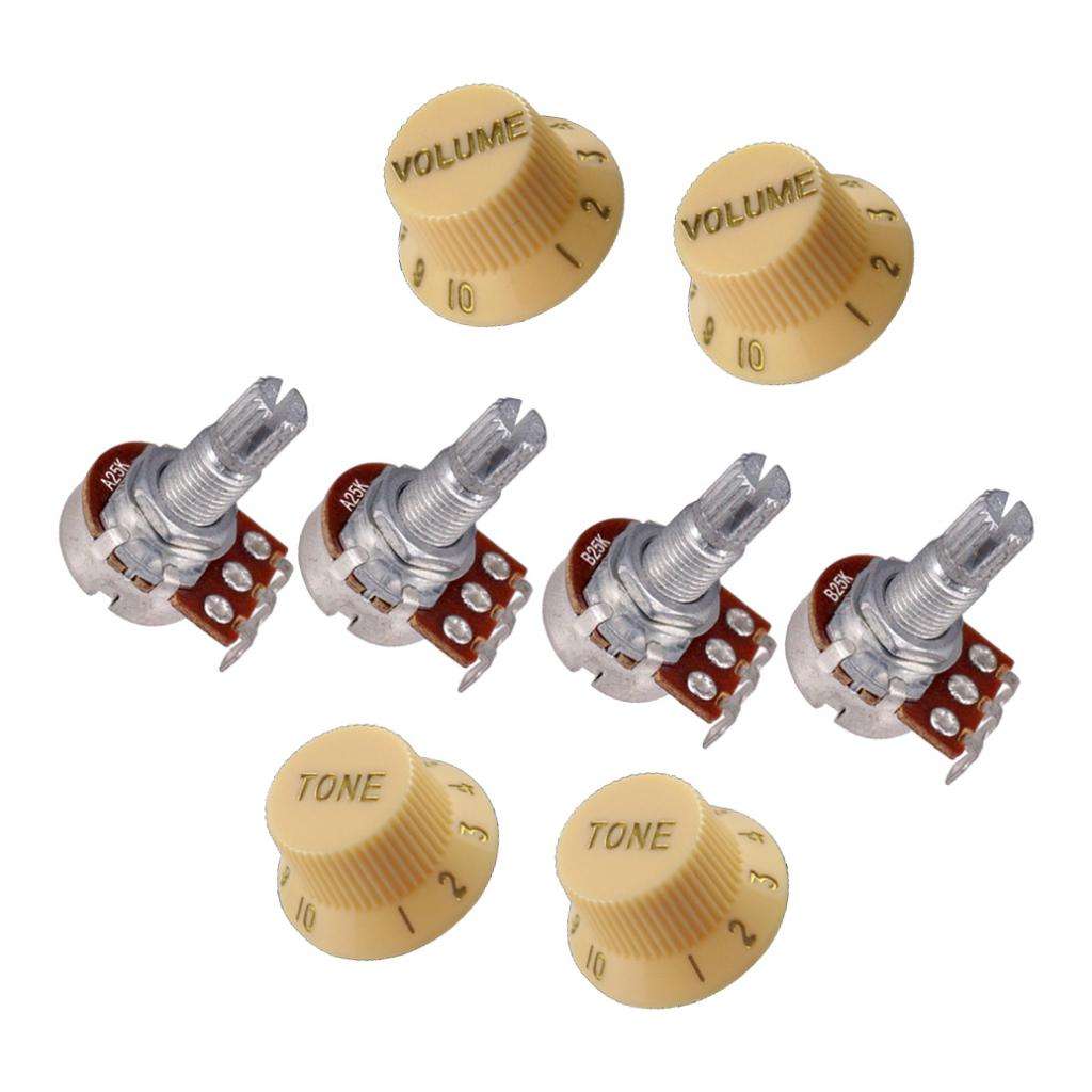 25k Volume &  Potentiometer with Volume Controls for Guitars