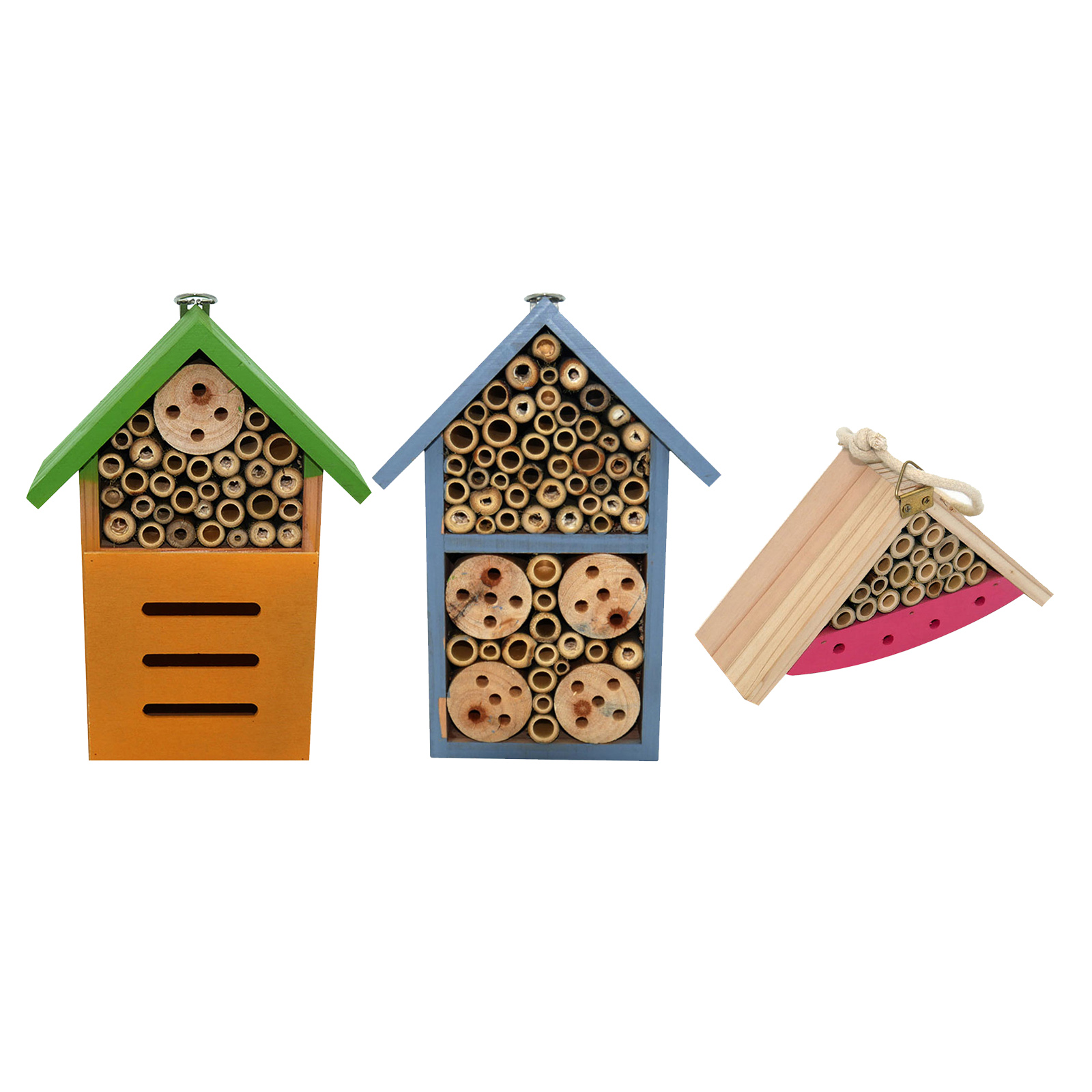 High Quality Wooden Insect Bee House Wood Bug Room Hotel Shelter Garden Decoration Nests Box Insects Box