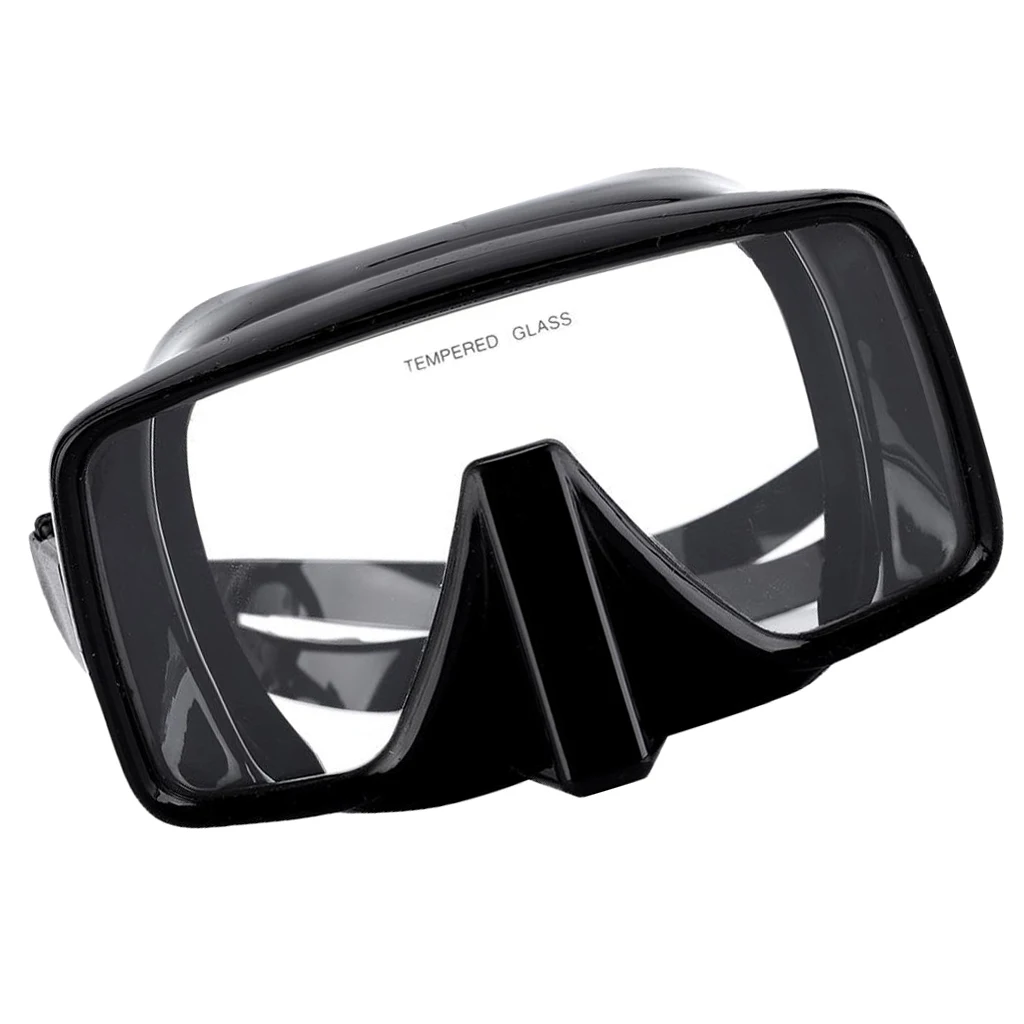 Adults Anti-Fog Silicone  Scuba Diving Snorkeling Goggles Glasses