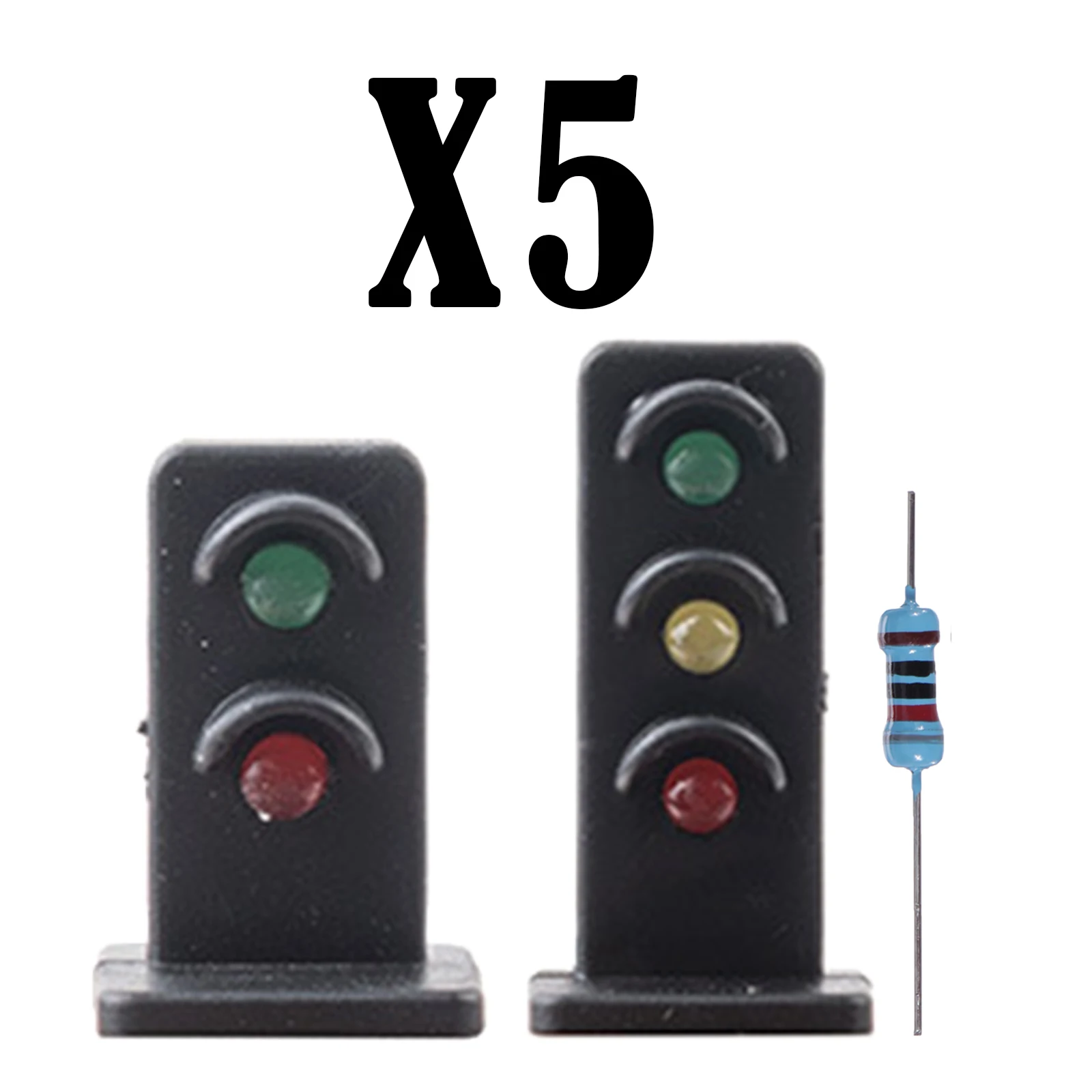 Diorama 1:87 HO Scale Train Model Traffic Light Lamp Mini Micro Landscape Building Railway Supplies