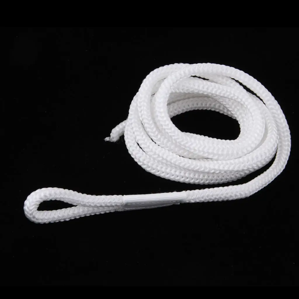 White Double Braid 1/4 INCH X 5 FT Boat BUMPER FENDER LINES Marine Docking Rope Resistant To Abrasion Mildew
