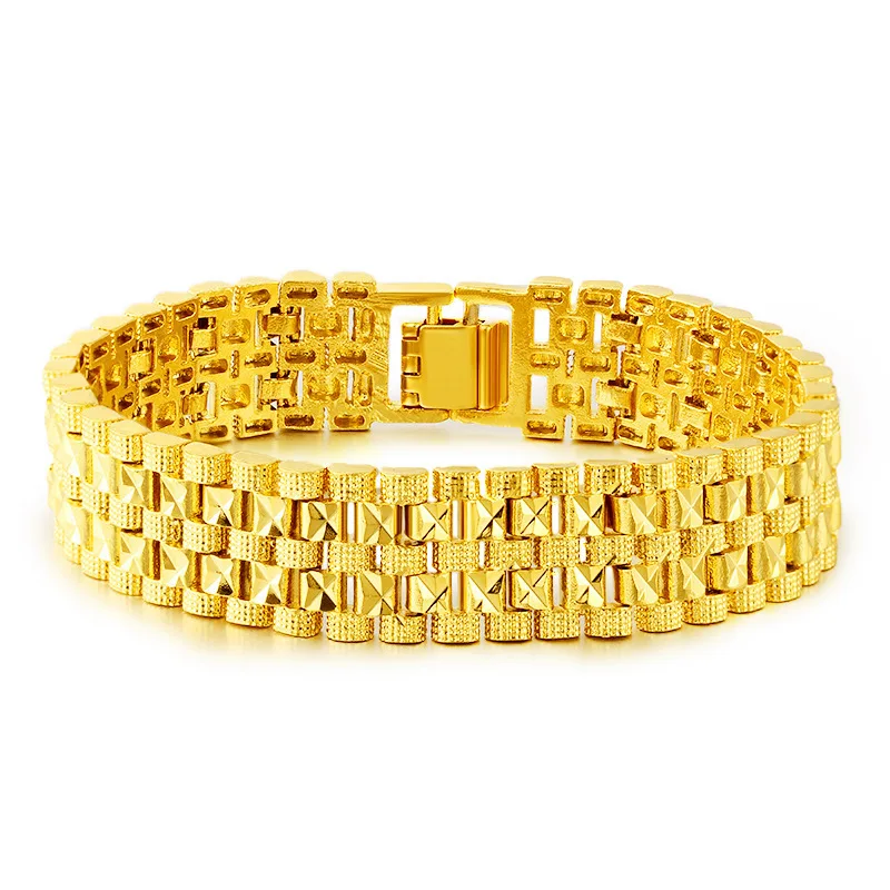 pulseira de ouro pulseira elegante de ouro para homens joia de casamento noivado