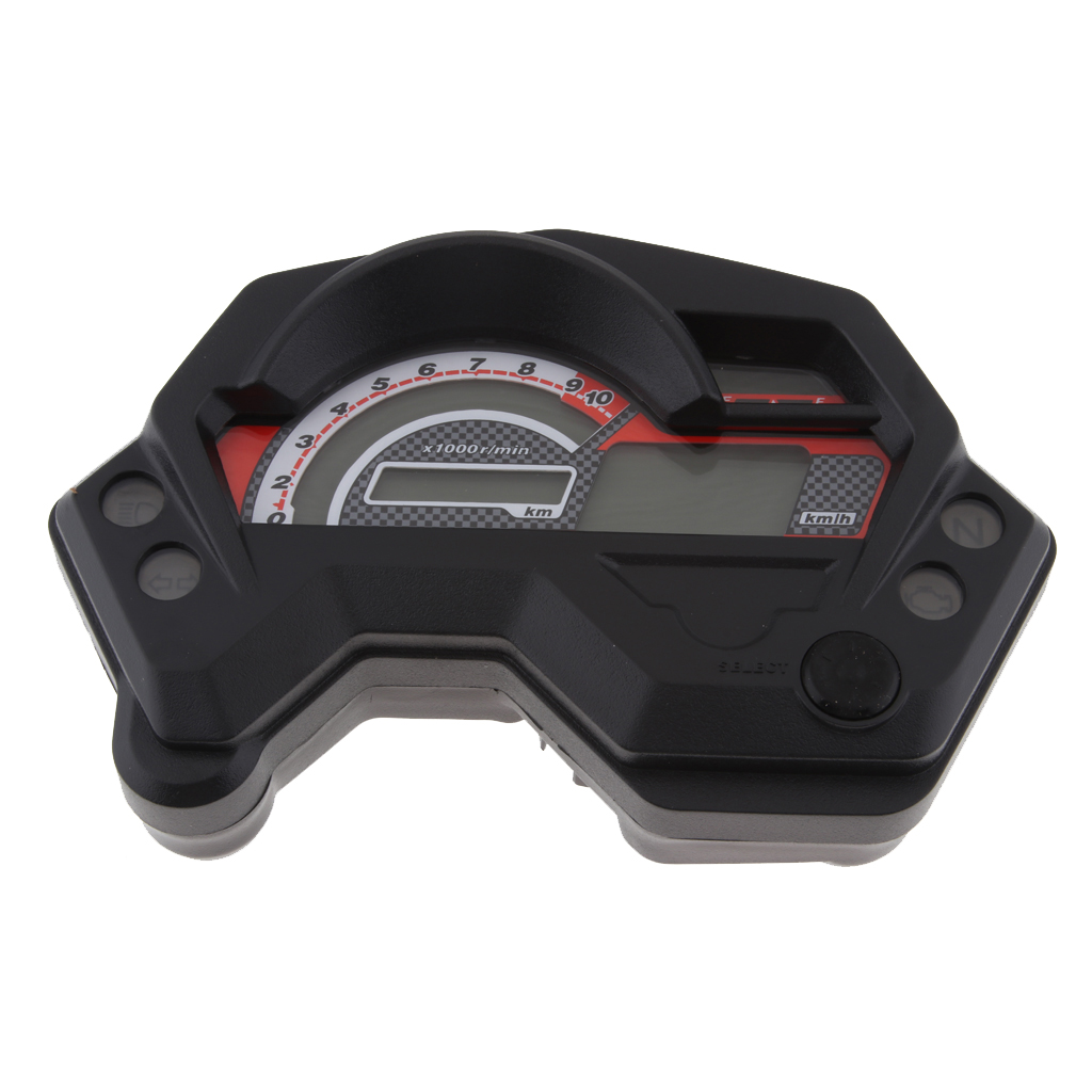 Motorcycle Tachometer Speedometer Electric LCD Digital Modification Instrument
