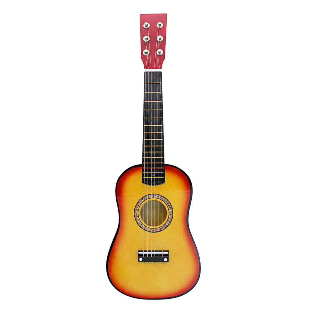 23inch 6 String Acoustic Guitar with Pick Strings for Beginner Kids Adults Musical Gift