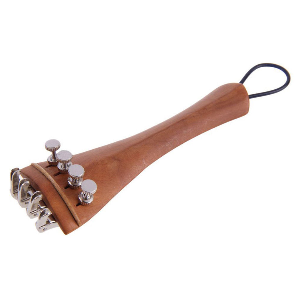 4/4 Violin Parts Accessories Chin Rest Tailpiece Fine Tuner Tuning Peg Tailgut