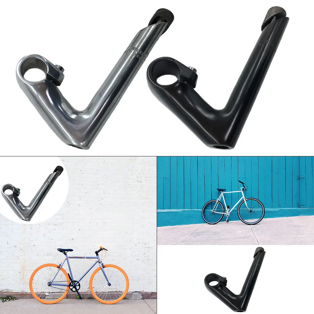 180mm Bicycle Quill Stem Handle Bar Threaded Tube Gooseneck Clamp Replacement Stem Riser 25.4mm Sports MTB Cycling Fixed Gear