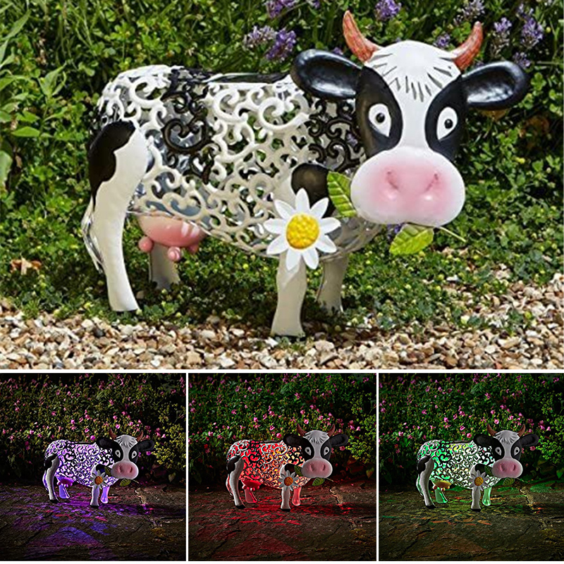 cow solar light