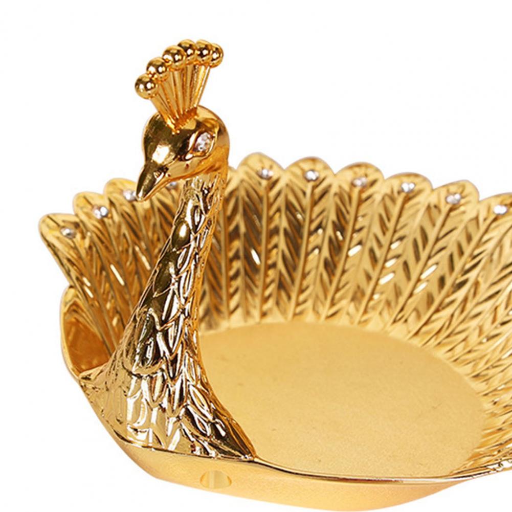 Peacock Shape Beautiful Decorative Carved Vanity Appetizer Serving Platter