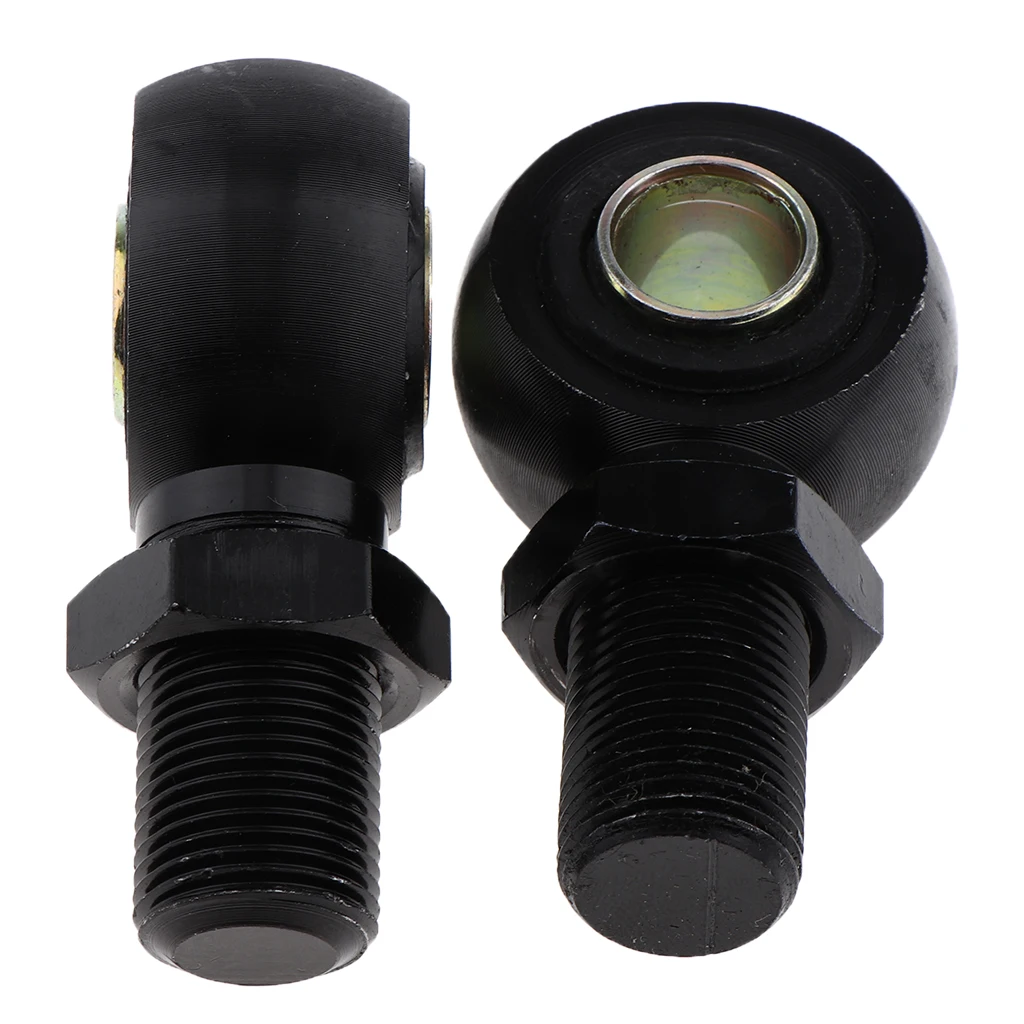 2pcs Custom Motorcycle Shock Absorber Rear  Round Eye Adapters 12mm Black