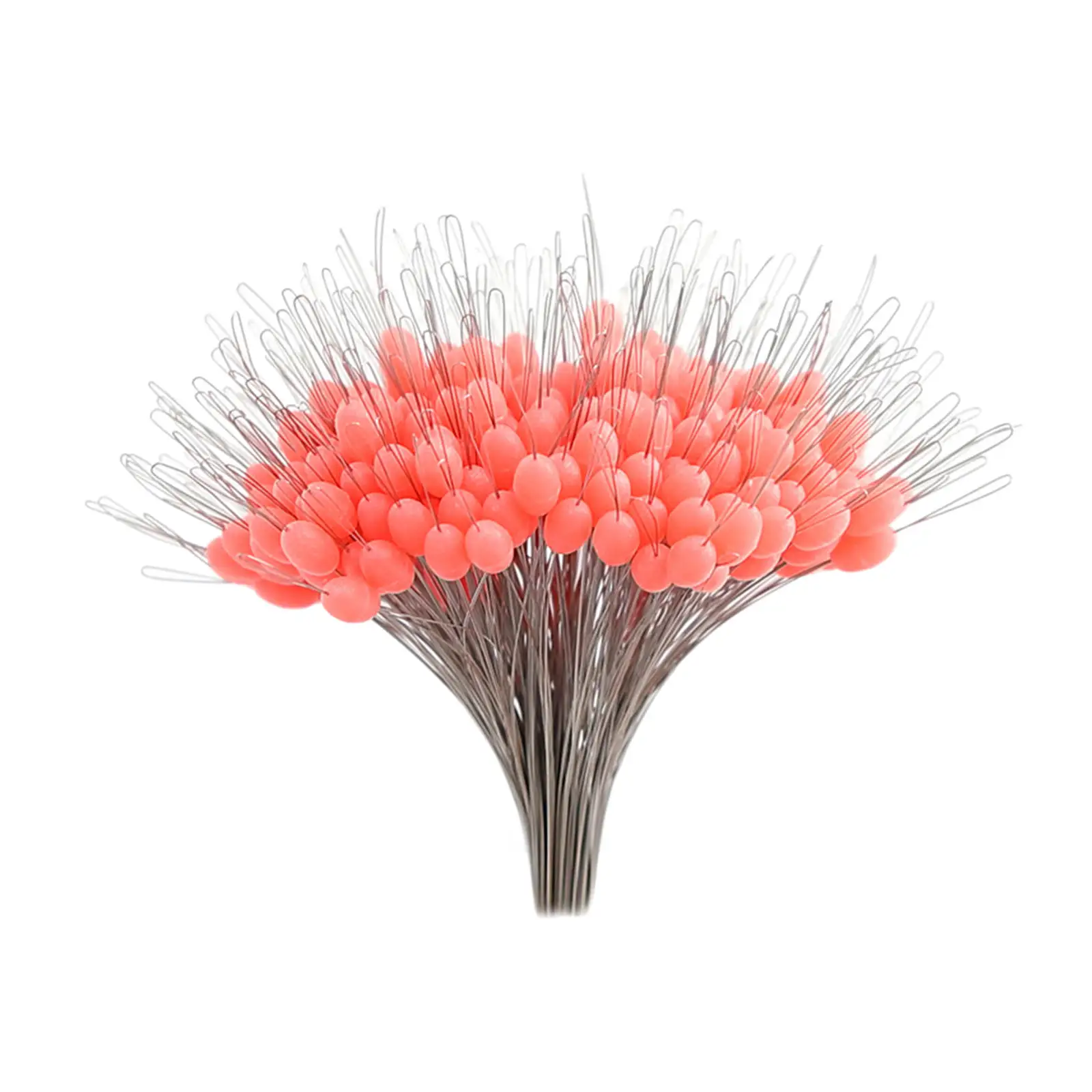 300Pcs Bait Fishing Bobber Beads Stoppers Silicone Sinker Line Stops Fishing Gear Carp Floater for Rigging Float Positioning