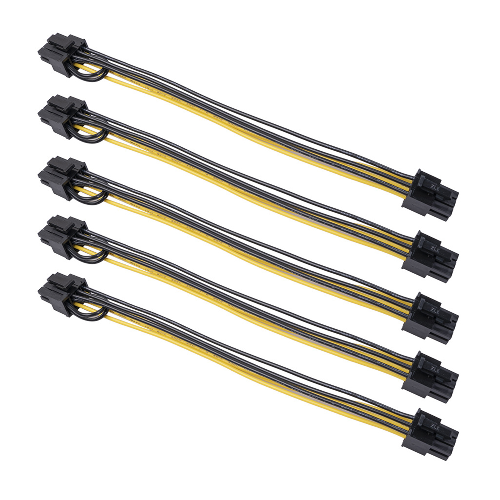 10pcs PCI Express PCI-e 6 pin to 6+2 8 pin Female Cable Adaptor Converter 20CM