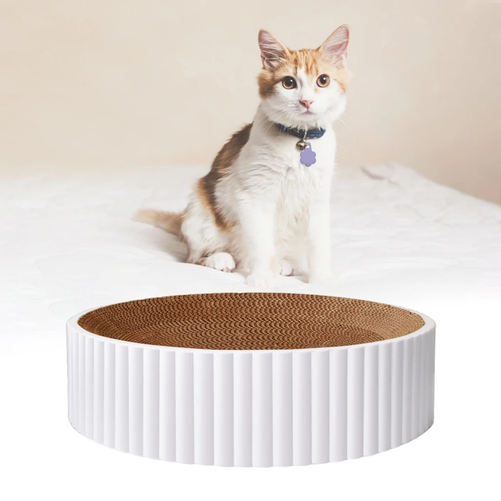 Bowl-Shaped Cat Scratcher Corrugated Delicate Cat Playing Grinding Claw Toys Kitten Replaceable Core Bed Lounge
