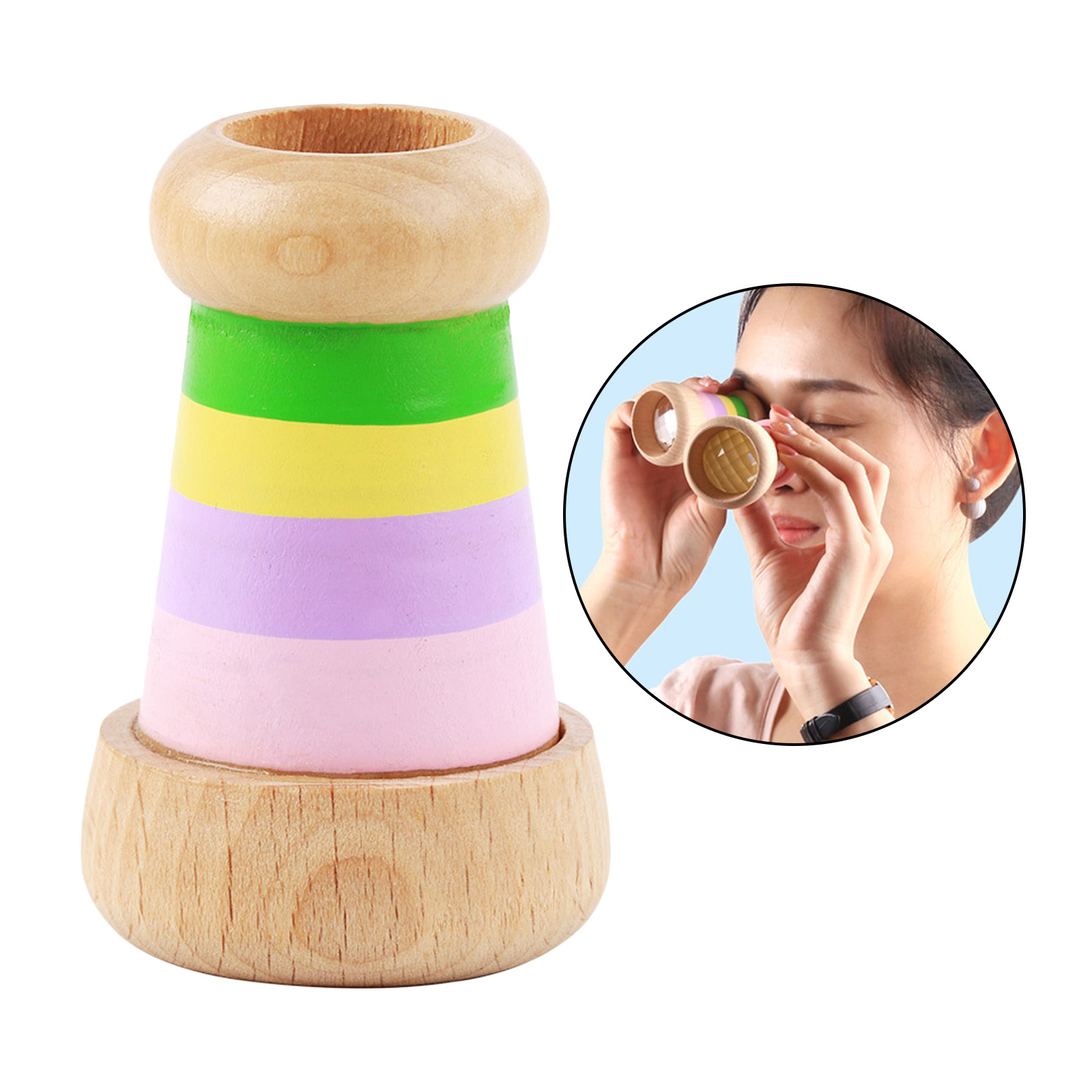 Kaleidoscope Toy Kids Kaleidoscope Wooden Kaleidoscope Toy Educational Handmade Toy for Kids Children Toddler