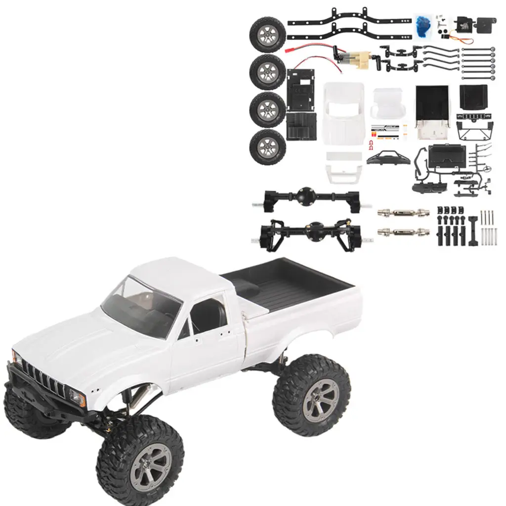 1/16 C24-1MKS 4WD Crawler Car Kit with Roof Rack Assembly Kit DIY Part Set 