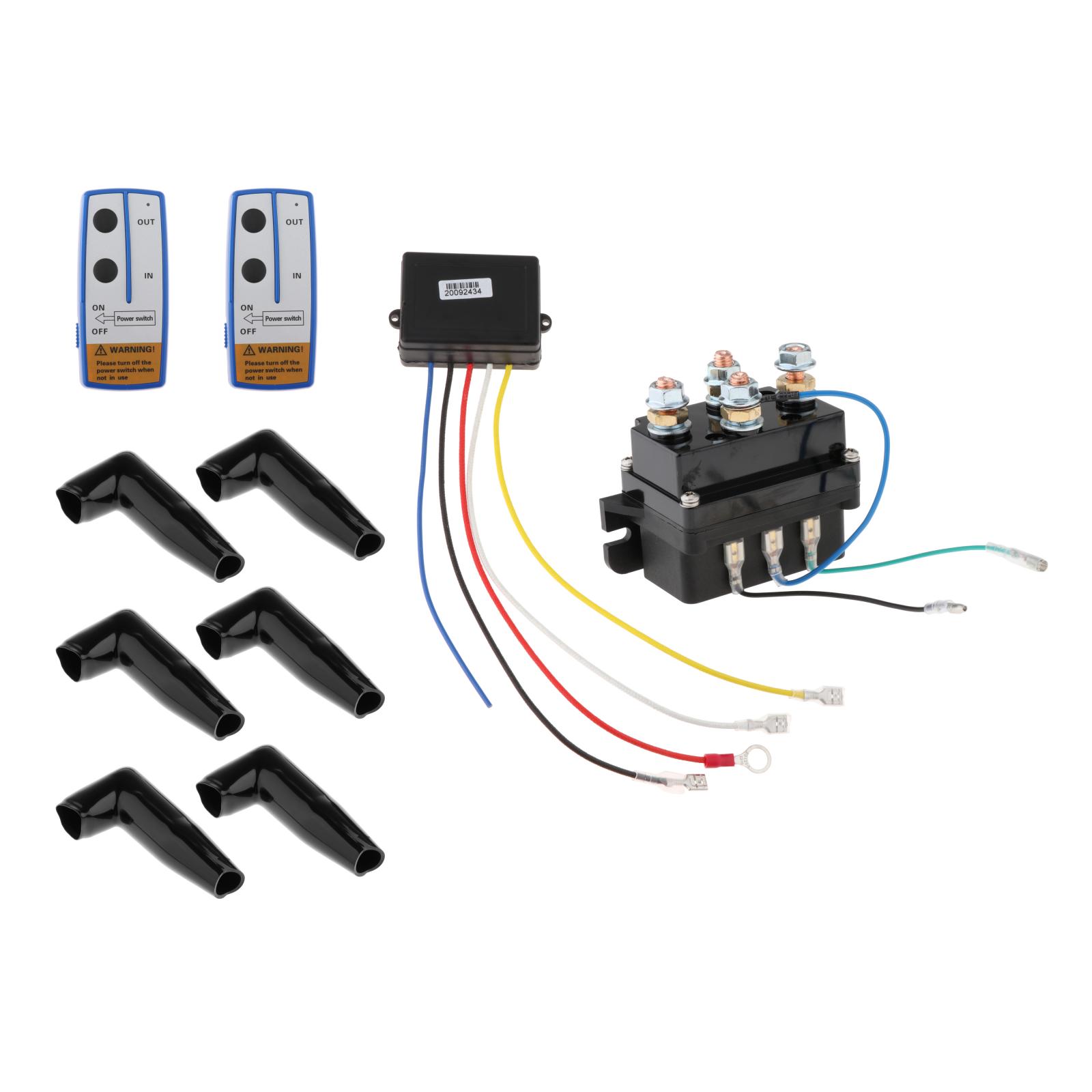 Universal Solenoid Winch Relay Switch Thumb w/ Remote Controls for UTV