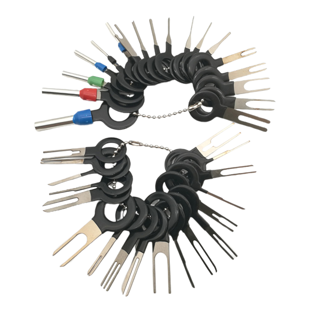 36Pcs/set Car Terminal Removal Kit Wiring Crimp Connector Pin Extractor Puller Terminal Repair Professional Tools