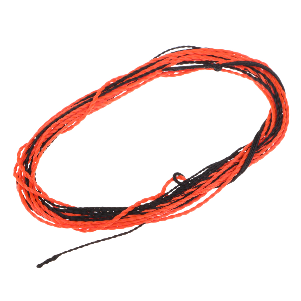 11FT Tenkara Super Strong Fly Fishing Line Hand-Woven Tapered Leader Fishing Replacement Tackles Orange/Black/Yellow/Gold