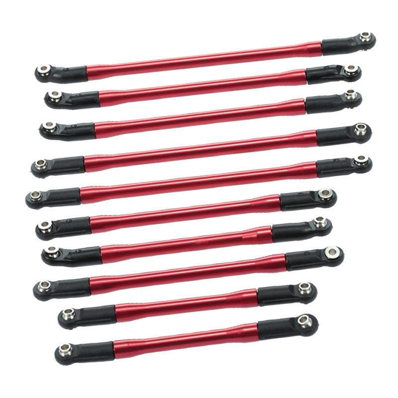 MagiDeal 10 Alloy Linkage Pull Rod Link for Axial SCX10 II 90046 1/10 RC Car