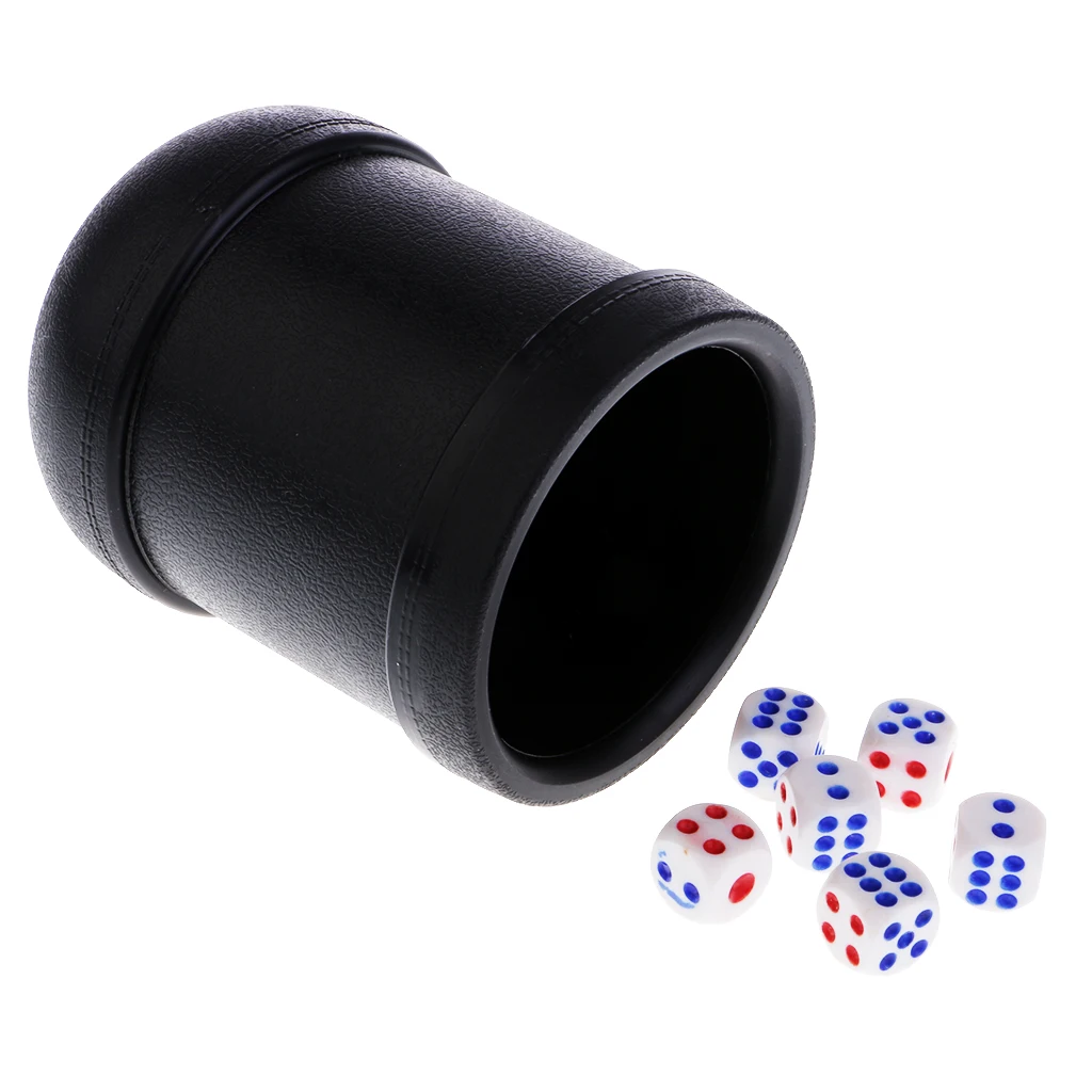 KTV Gambling Casino Game Dice with Cup Dices for  Black