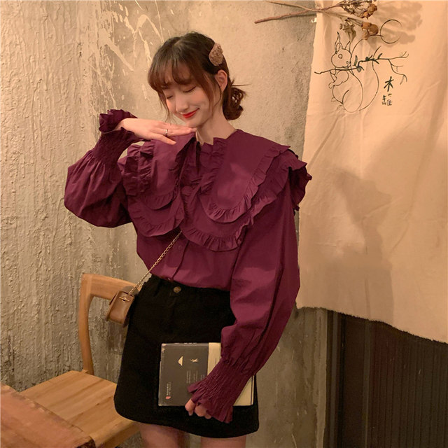 European Spring Autumn New Design Sense Niche Sweet Puff Sleeve