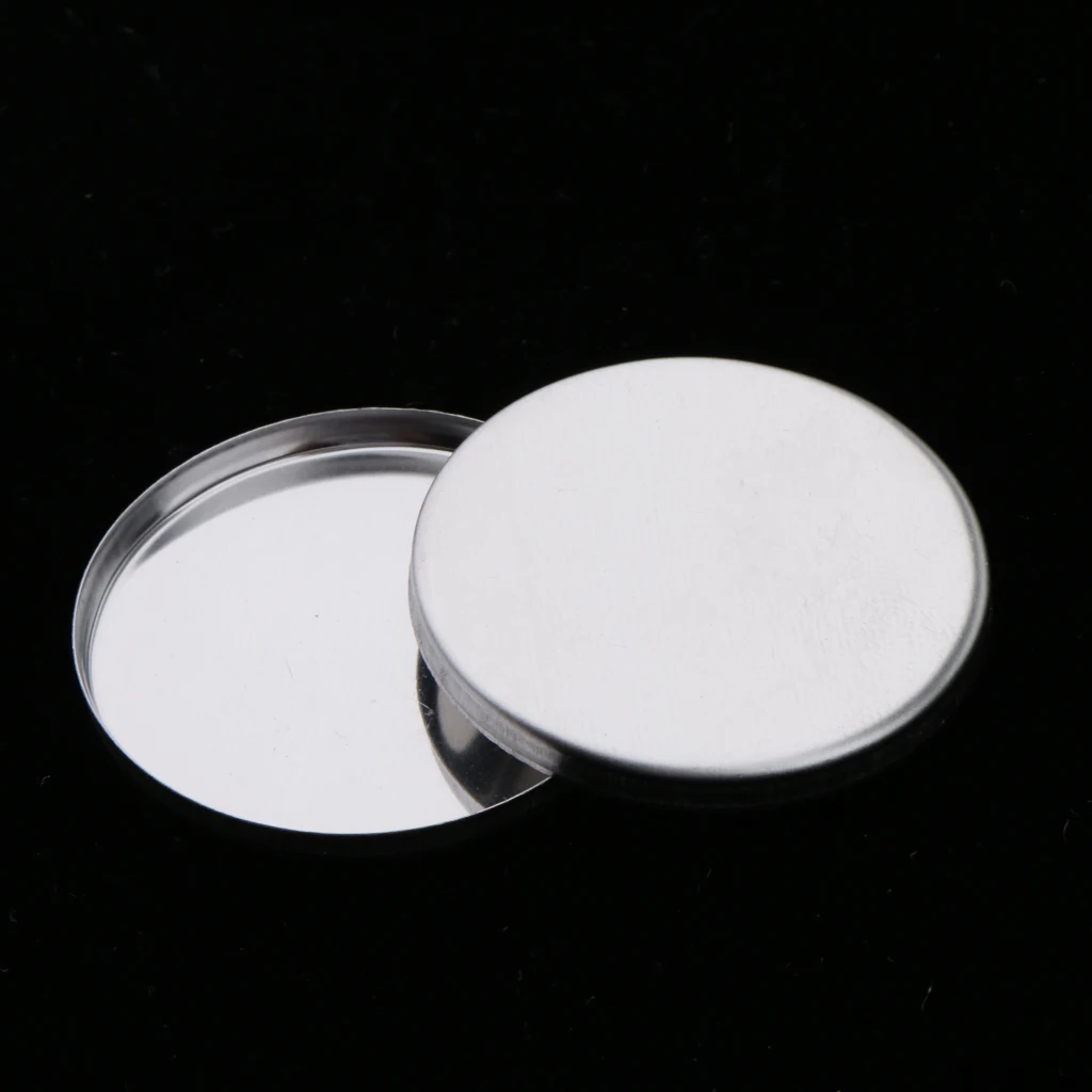 50pcs 36mm Empty Metal Pan for Magnetic Eyeshadow Pigment Palette DIY Makeup