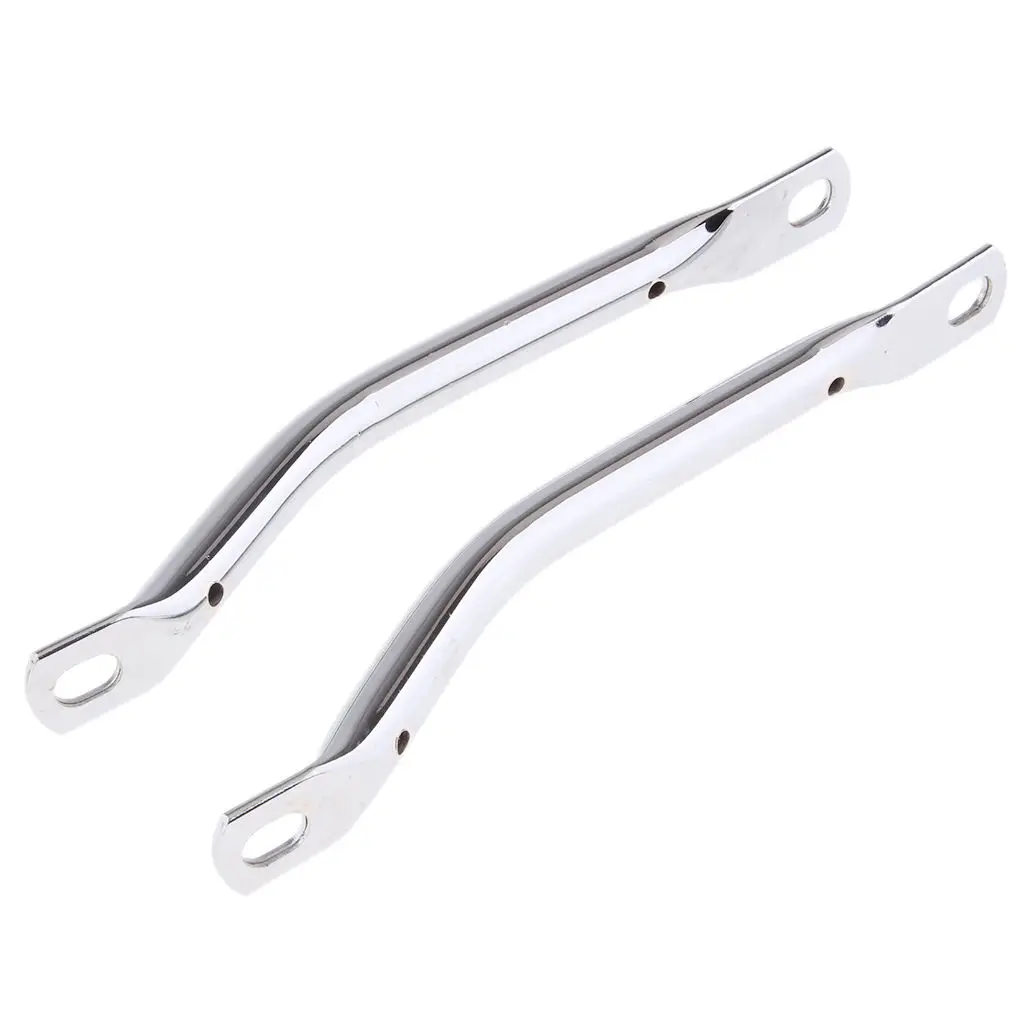 1 Pair 240mm Alloy Universal Rear Passengers Hand Grab Rail Handlebar for Motorcycles with 15mm mounting holes
