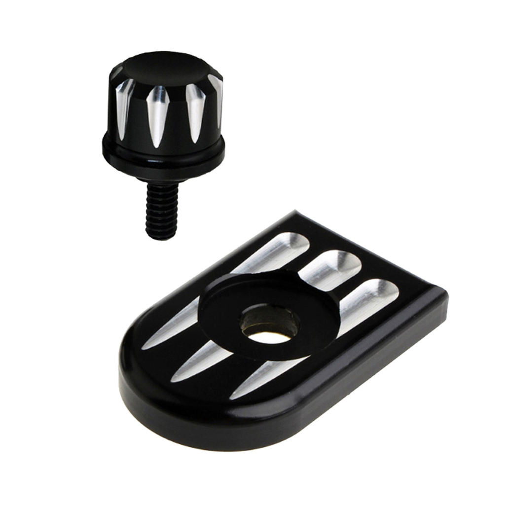 Aluminum Fender Seat Bolt Tab Screw Mount Knob Edge Cut Cover For Harley C Type