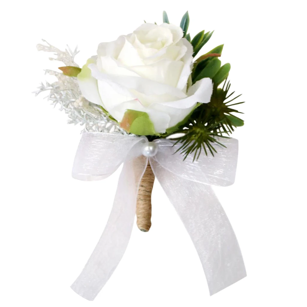 Boutonniere for Men Handmade Wedding Flowers Lapel Pins  Corsages