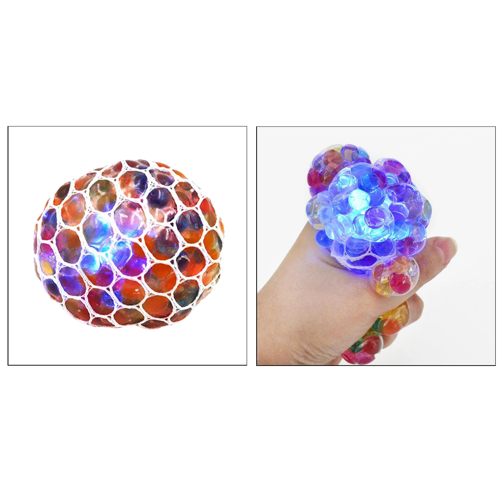 Anti-stress Squeeze Grape Ball Toys Anxiety Relief  Light Up Squishy Toys Holiday Gift For Adult Kids Toys