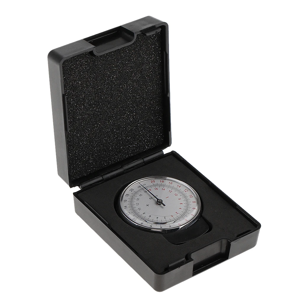 Metal Professional Ophthalmic Lens Clock Base Curve Optician Lens Curvature Measure Gauge + Box Case for Eyeglasses Stores