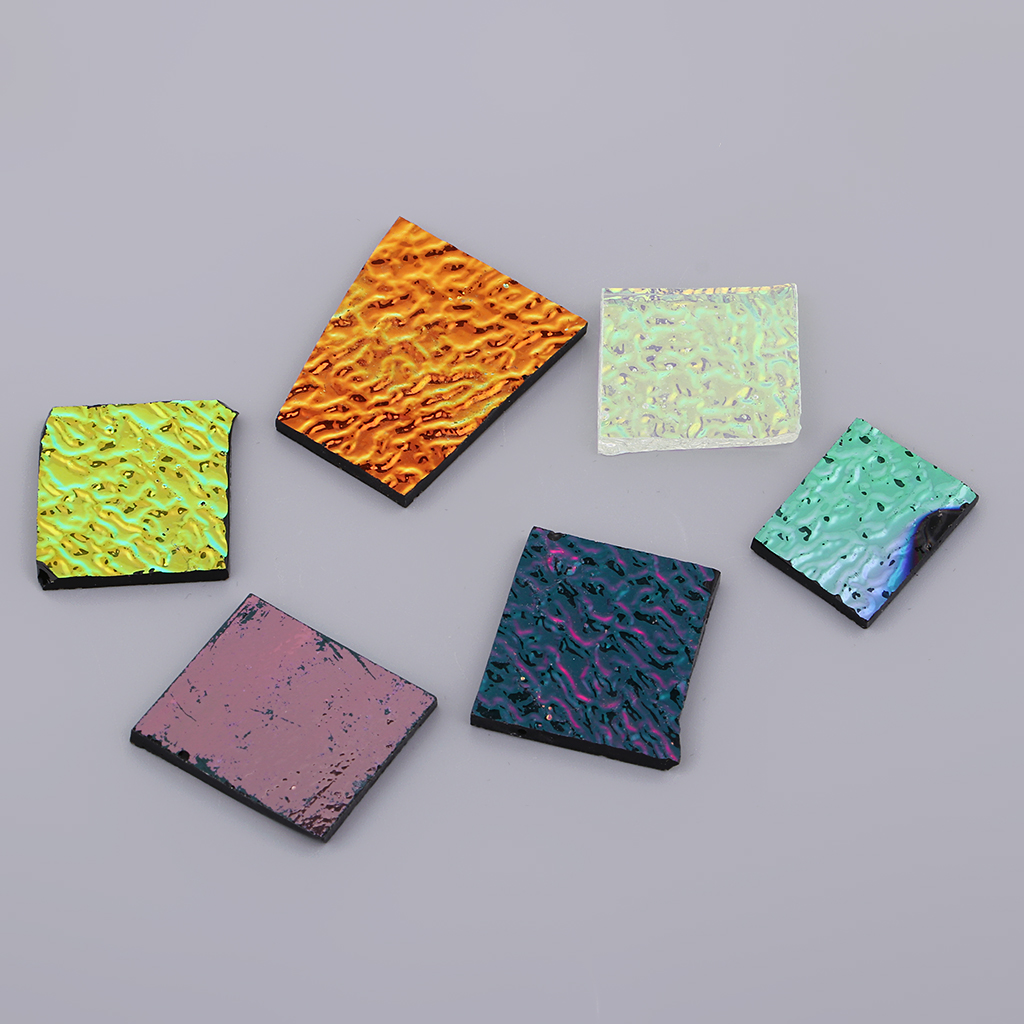 Dichroic Testure Fusing Glass Fusible Glass Pieces Jewelry Making Crafts