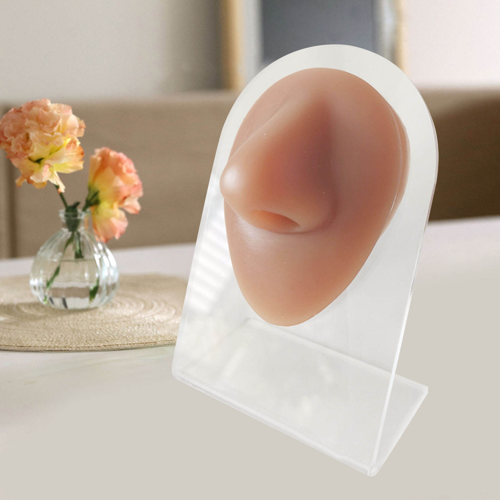 Human Body Part Models Soft Feelings Silicone Modeling for Piercing Exercises Home Teaching Demonstration Tool with Stand