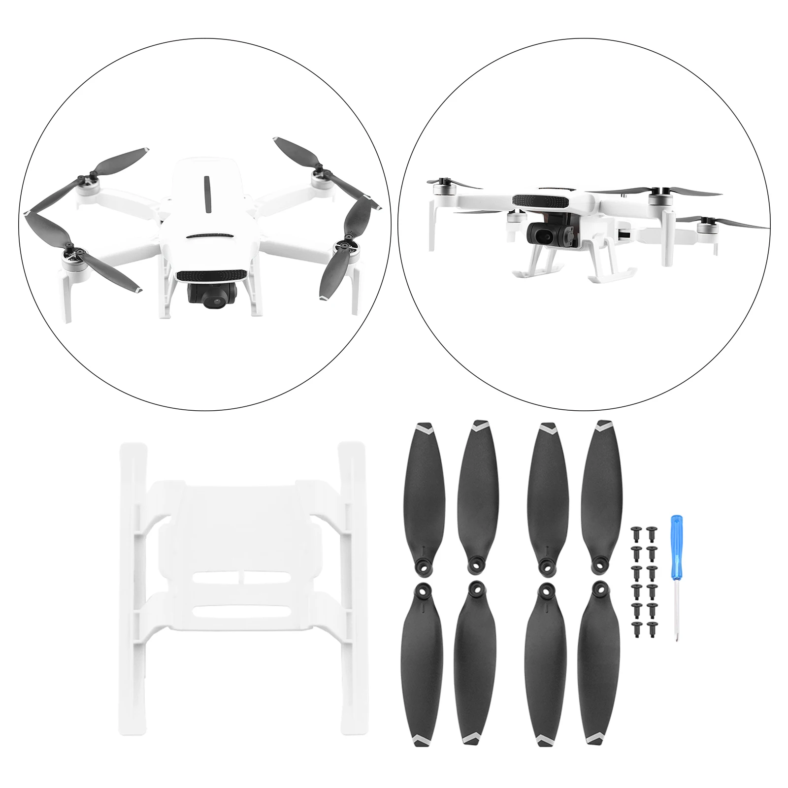 Landing Gear Kit For xiaomi FIMI X8 MINI Drone Height Extender Skid Support Accessories Shock Absorption Protector Guard Stand 