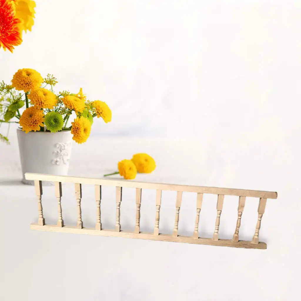 1:12 DIY Miniature Furniture Balusters Dollhouse Railing for Balcony Kids